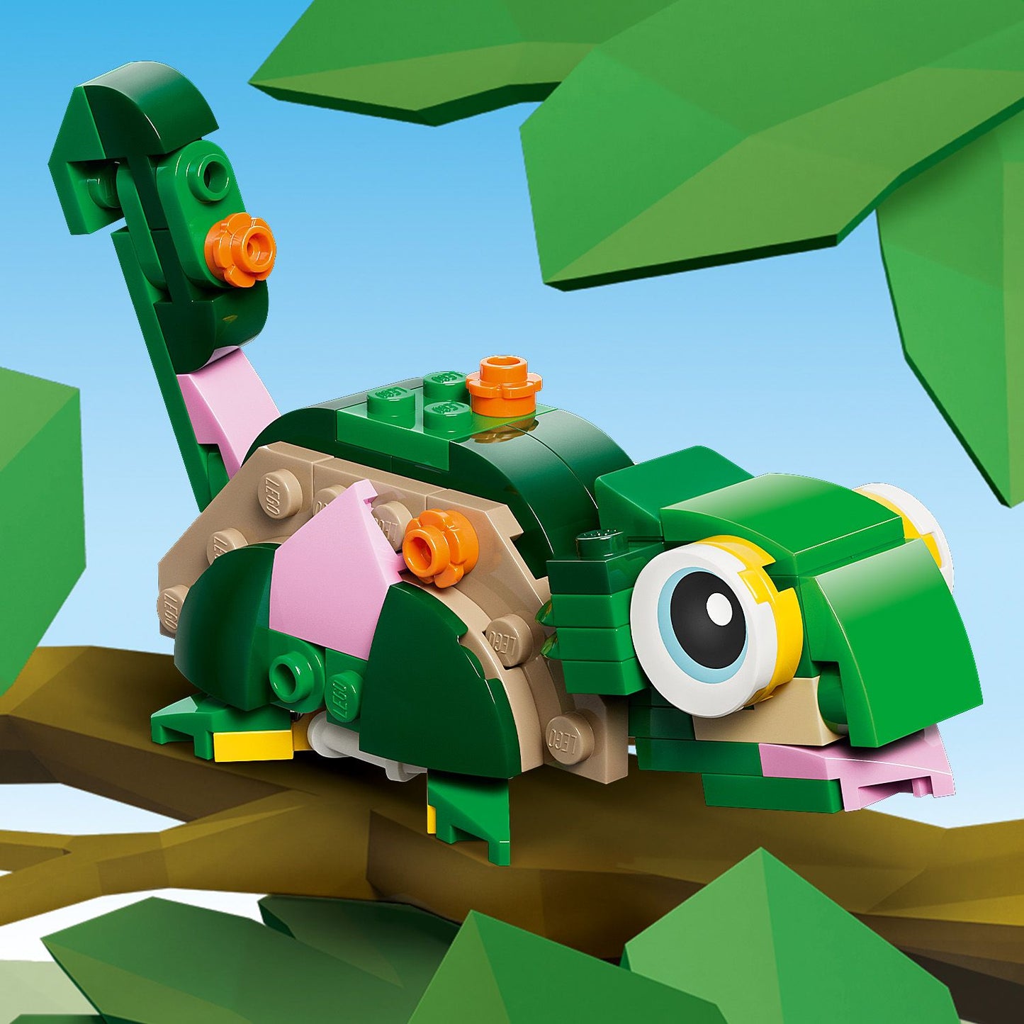 LEGO® Creator 3in1 Schildpad met Waterlelie - Speelgoedmodel - Bouw Om tot Kameleon of Kikker - 31377