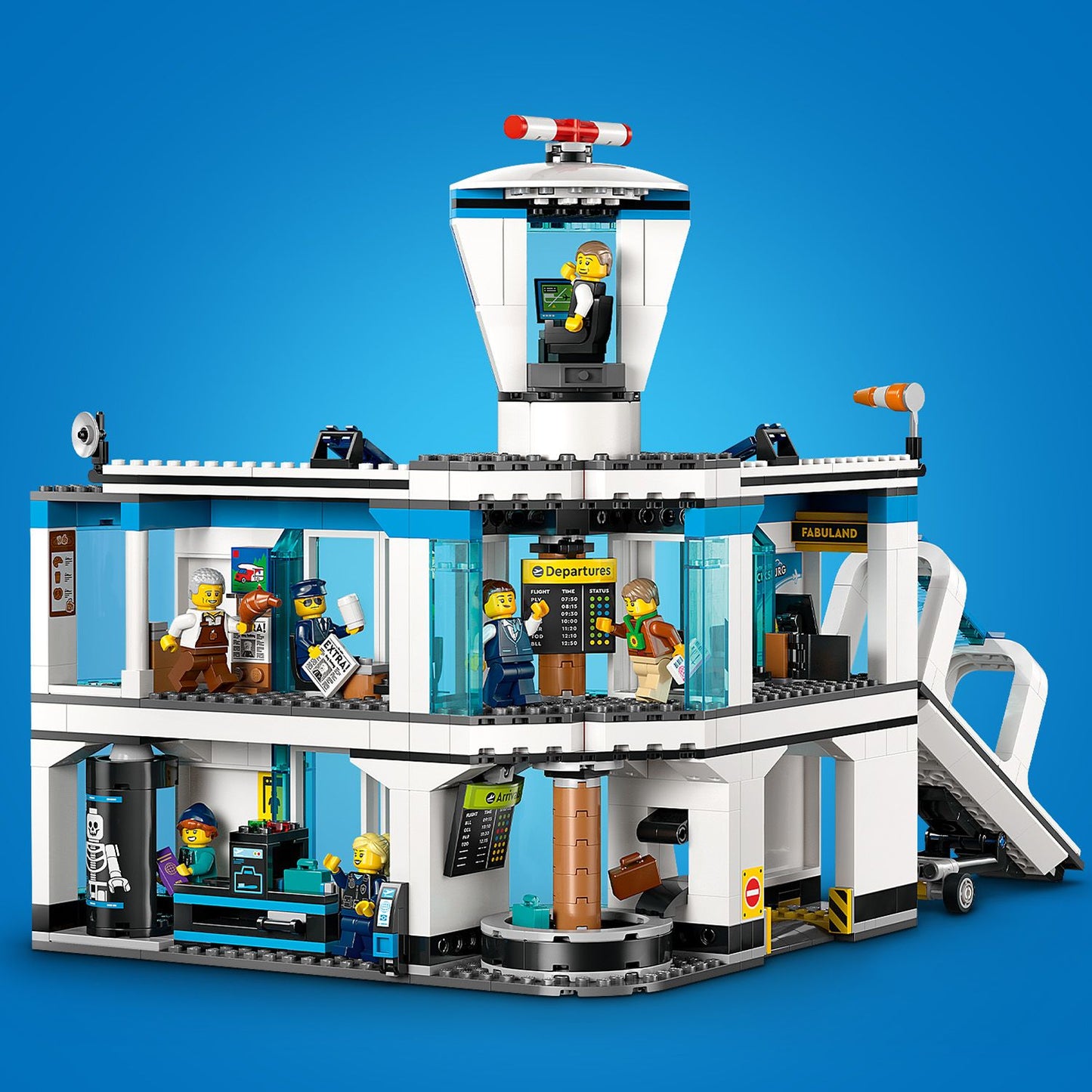 LEGO® City Luchthaven met Vliegtuig - Speelgoedset met Vliegveldmodel voor Fantasierijk Spelen - 60502