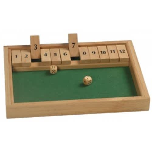 Shut the box dobbelsp.12 cijf.31x23x3 cm