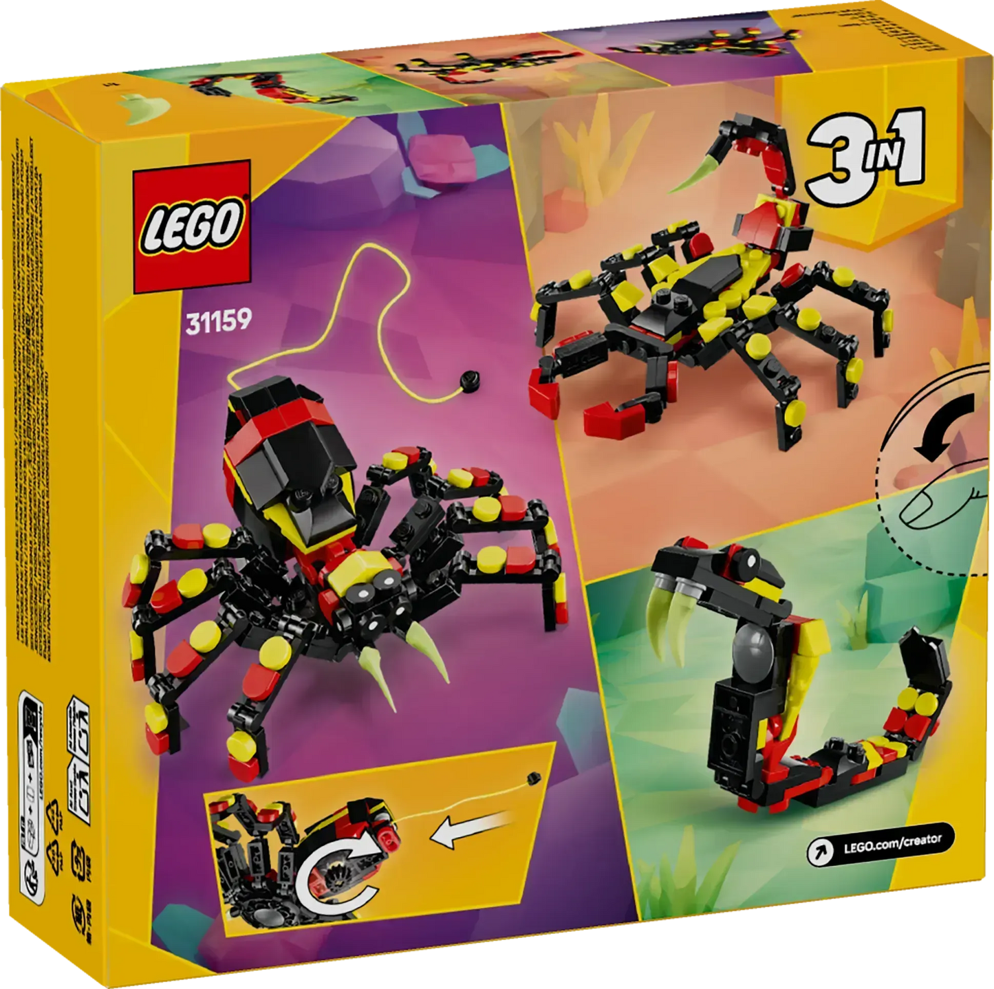 LEGO Wild Animals: Thrilling Spider 31159 Creator 3-in-1 (Pre-Order: January 1)
