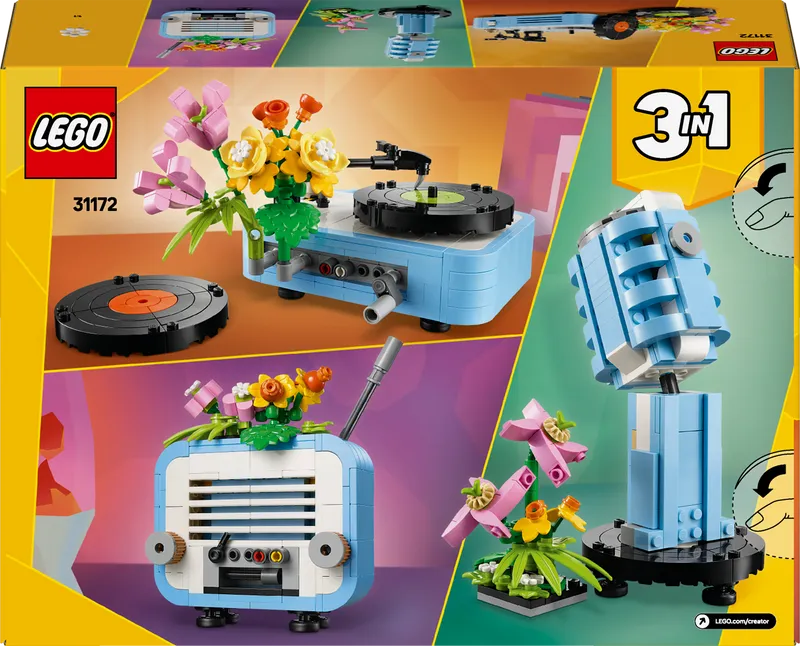 LEGO Platenspeler met bloemen 31172 Creator
