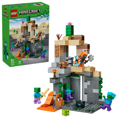 LEGO Minecraft Zombiekerker Speelgoed voor Kinderen en Gamers vanaf 8 Jaar 21587
