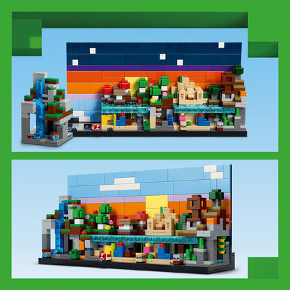 LEGO Minecraft Minibiomen Videogame Speelgoed voor Kinderen en Kinderkamer Decoratie 21589