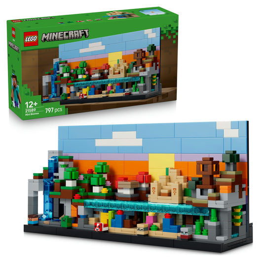 LEGO Minecraft Minibiomen Videogame Speelgoed voor Kinderen en Kinderkamer Decoratie 21589