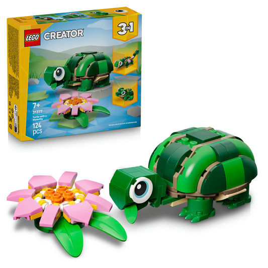 31377 Schildpad met waterlelie