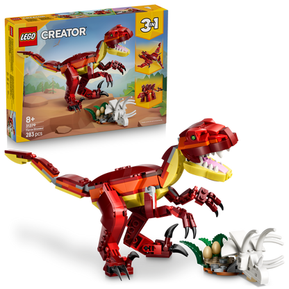 LEGO® Creator 3in1 Woeste Dinosaurus - Bouw Om tot Velociraptor, Stegosaurus of Pterosaurus - 31379