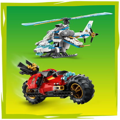 EGO® NINJAGO® Ninjavoertuigen bij de Boomhut - Actiespeelgoed - Speelset met 6 Minifiguren - 71857