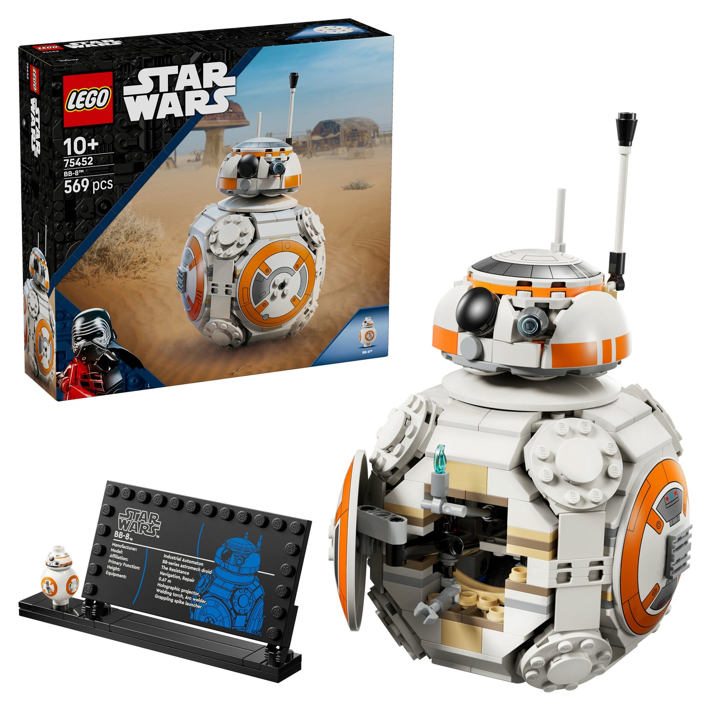 LEGO Star Wars BB-8 Astromech Droid Bouwpakket voor Kinderen en Decoratie 75452