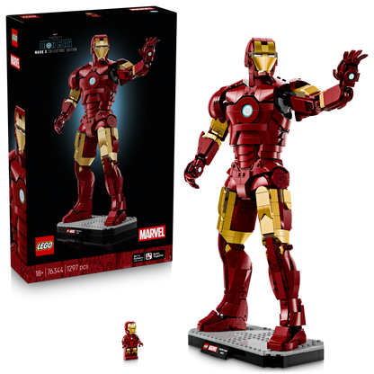 LEGO Marvel Iron Man Mark 3 – Verzameleditie Bouwpakket voor Volwassenen met Superhelden 76344