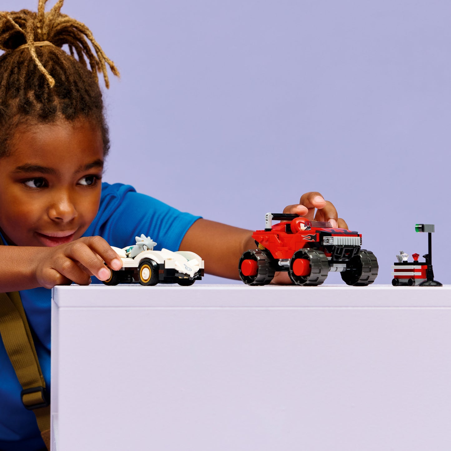 LEGO Sonic the Hedgehog Silvers Auto vs. Knuckles' Monstertruck Speelgoed voor Kinderen 77118