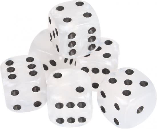 set 6 x 6 zijdige dobbelstenen longfield games