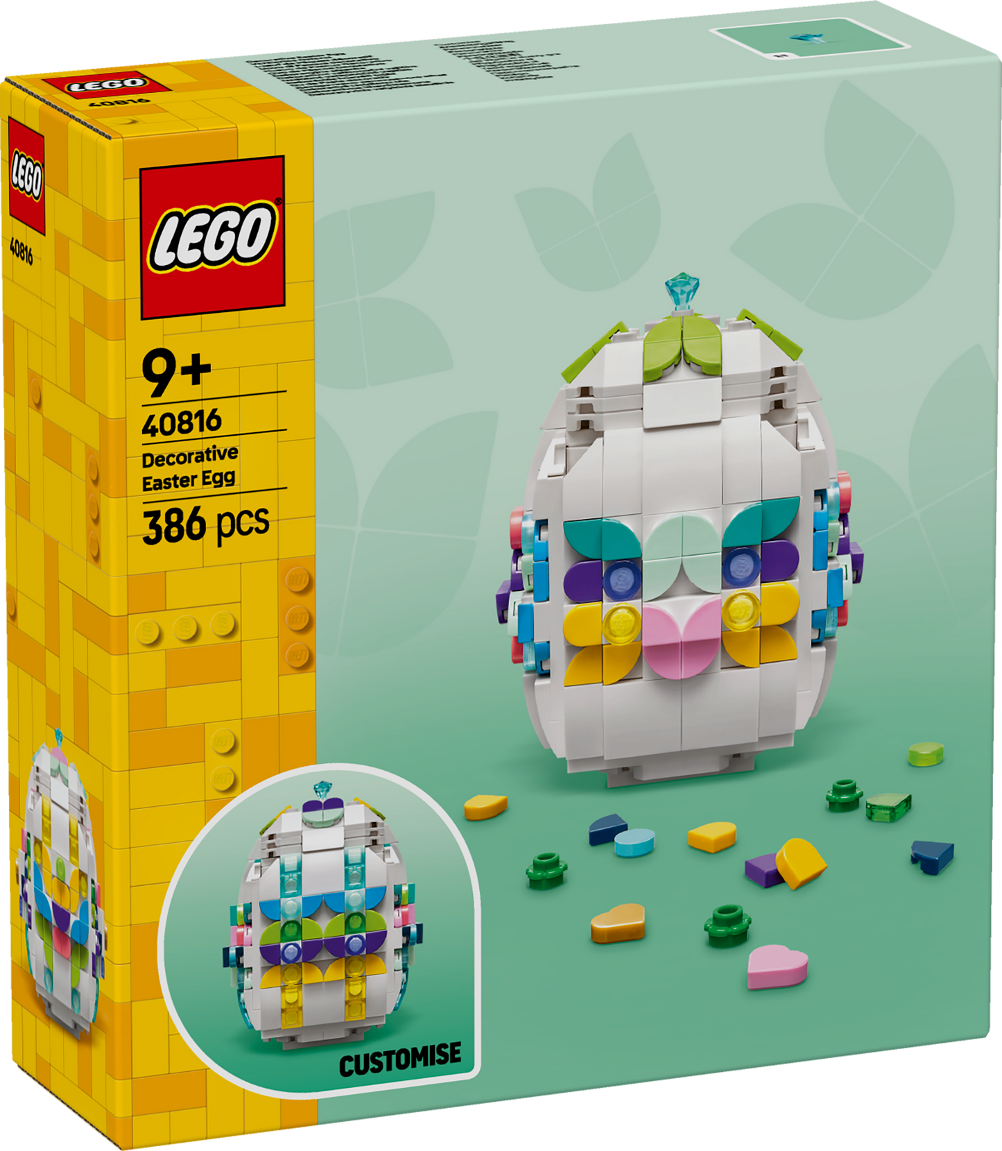 LEGO Paasei Versieren Paasdecoratie en Bouwpakket met Speelgoed voor Kinderen 40816
