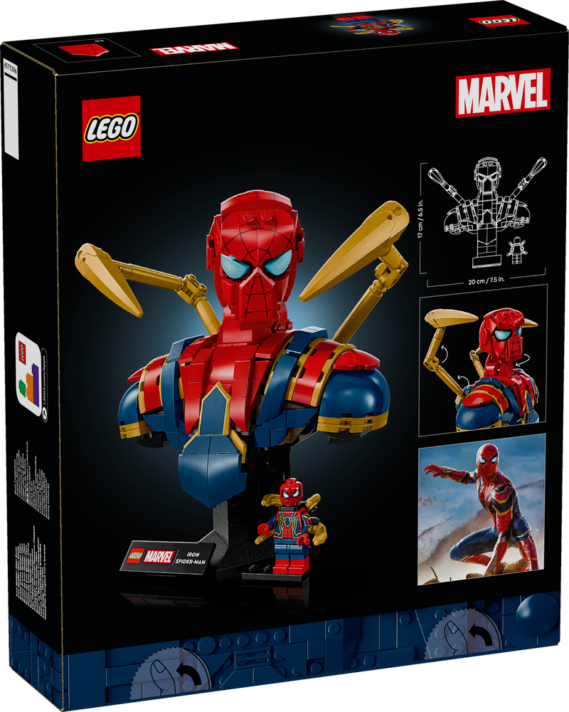 LEGO Iron Spider-Man buste 76326 Superheroes