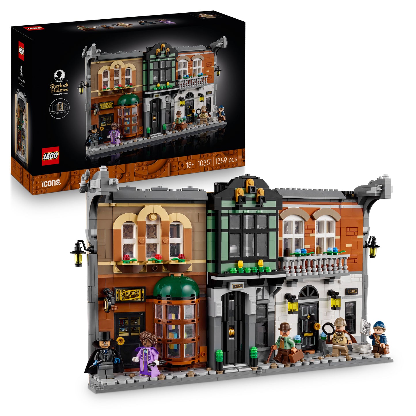 LEGO Sherlock Holmes Boekensteun 10351 Icons (Pre-Order: juni)