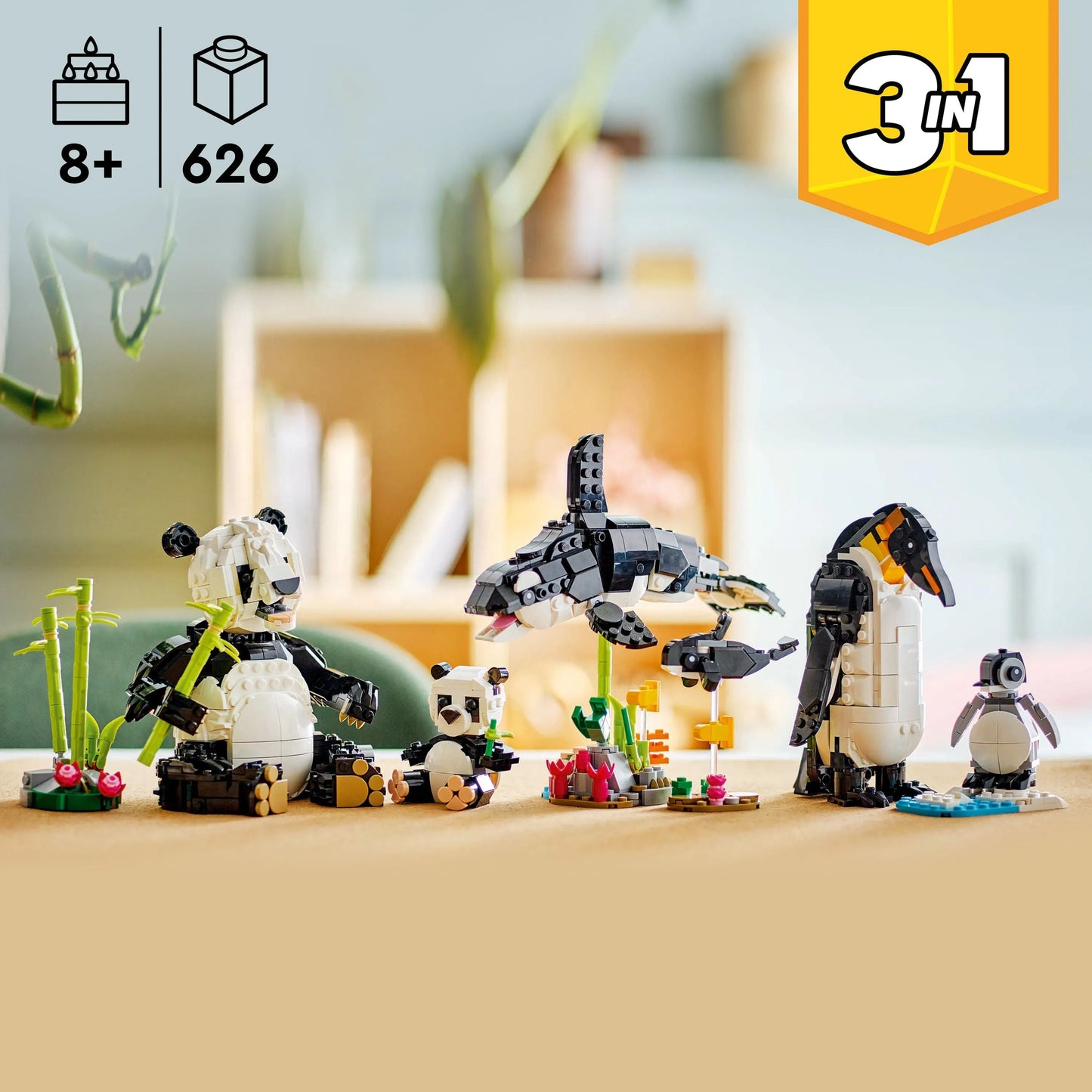 LEGO Wilde dieren: Pandafamilie 31165 Creator 3-in-1