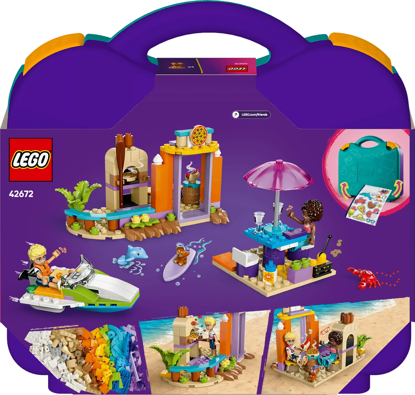 LEGO Creatieve strand en reiskoffer 42672 Friends