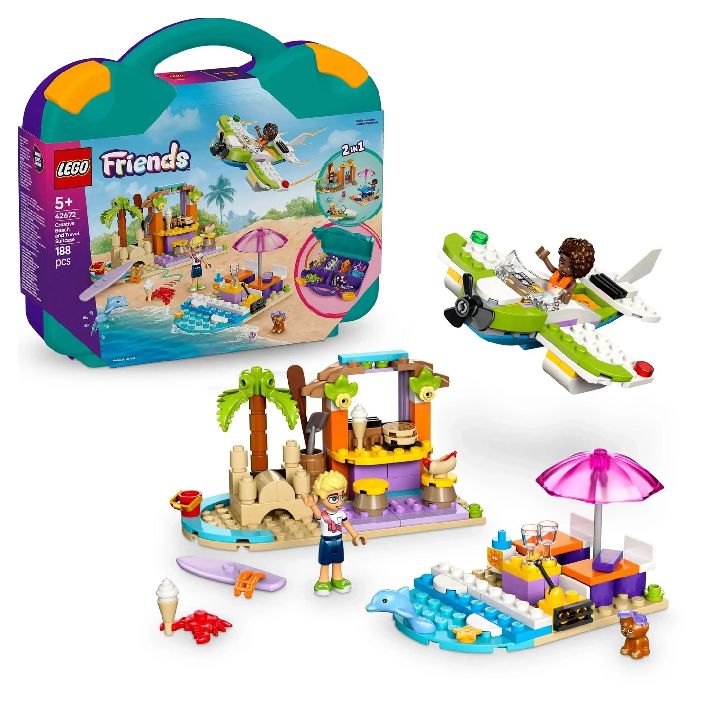 LEGO Creatieve strand en reiskoffer 42672 Friends