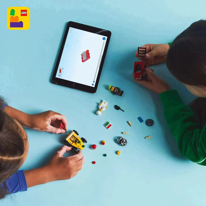 LEGO Raceauto pakket: pizzabestelwagen vs Brandweerwagen 60458 City