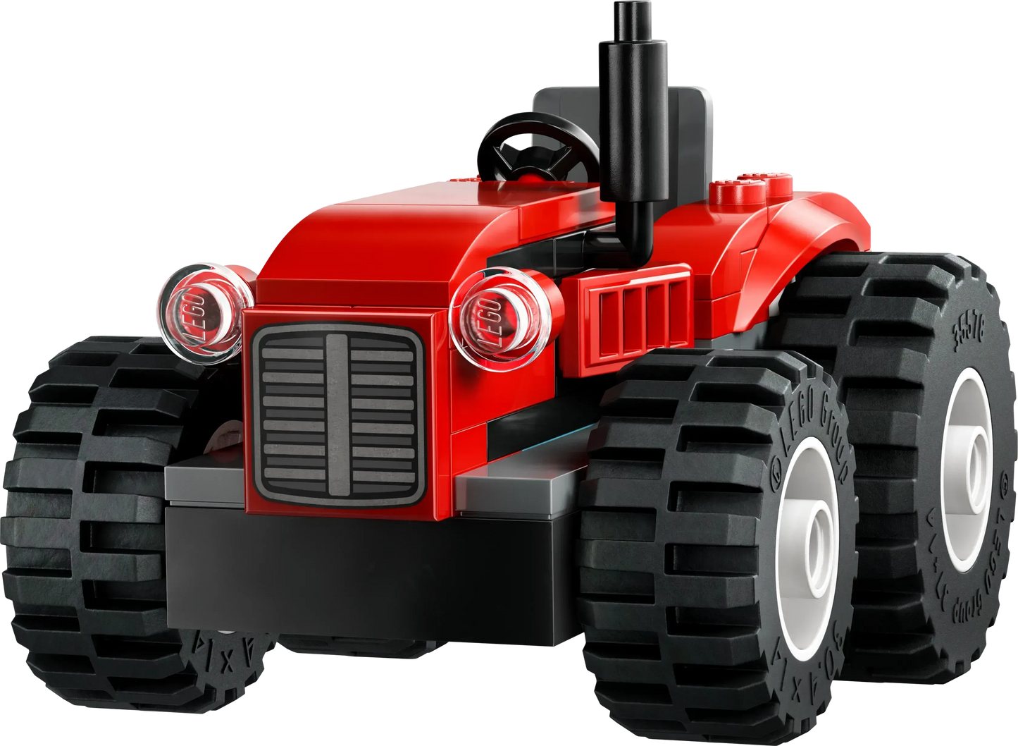 LEGO Rode tractor met aanhanger en schapen 60461 City