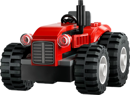 LEGO Rode tractor met aanhanger en schapen 60461 City