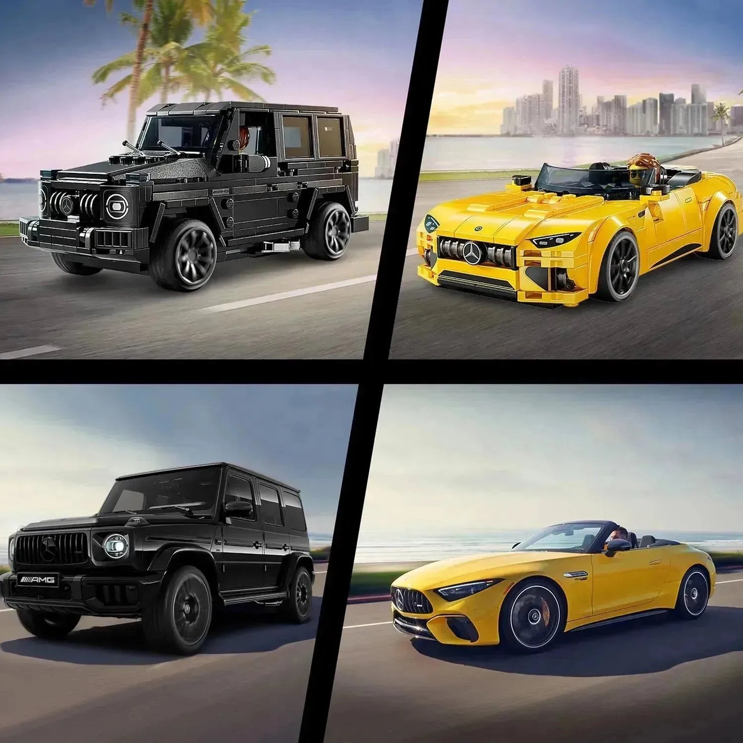 LEGO Mercedes-AMG GT Roadster 2024 & AMG G 63 76924 Speedchampions