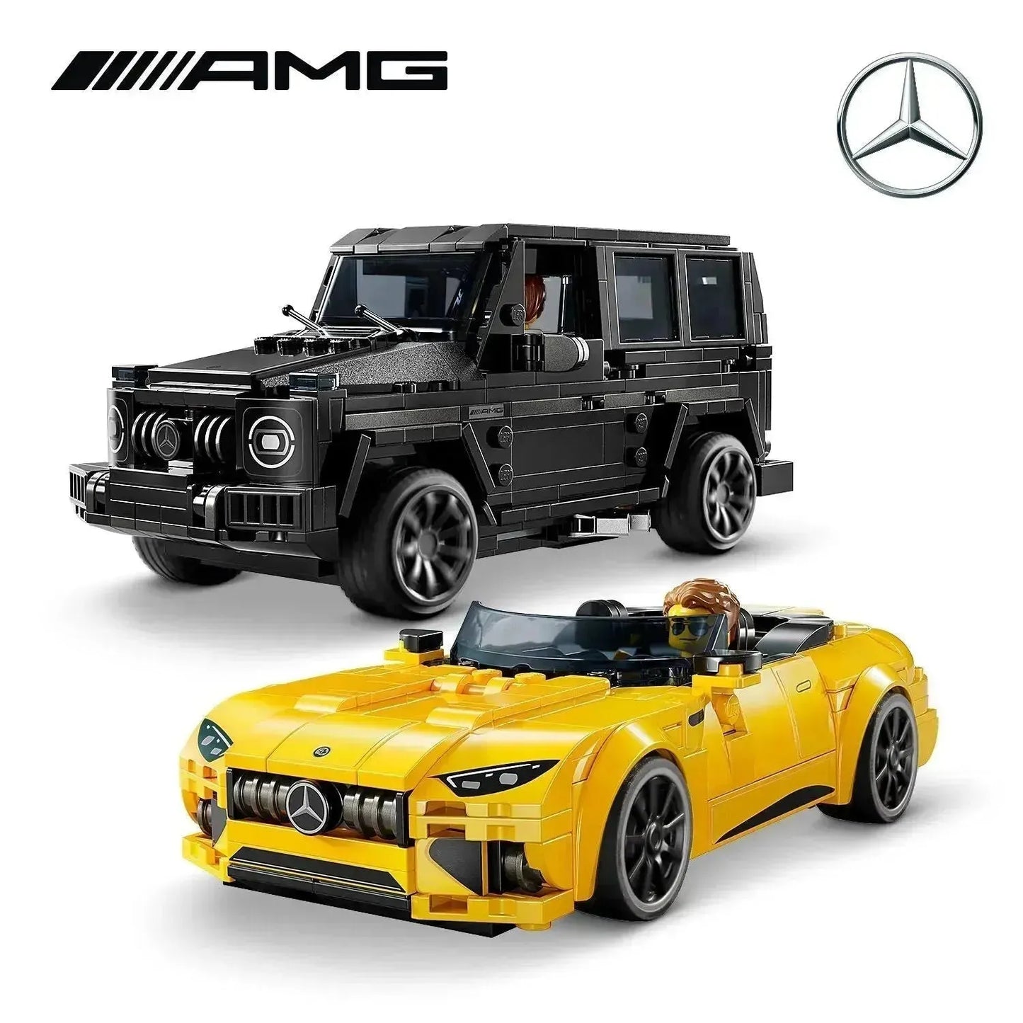 LEGO Mercedes-AMG GT Roadster 2024 & AMG G 63 76924 Speedchampions