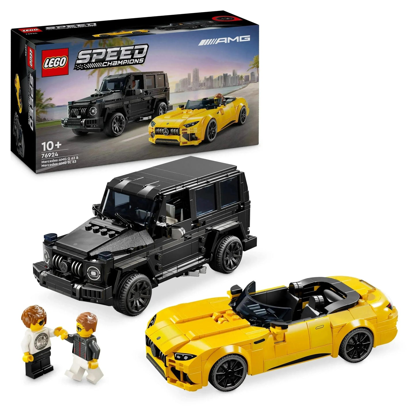LEGO Mercedes-AMG GT Roadster 2024 & AMG G 63 76924 Speedchampions