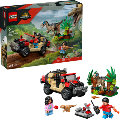 LEGO Raptor Off-Road Ontsnapping 76972 Jurassic World