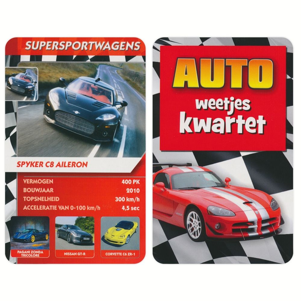 Weetjes kwartet: Auto