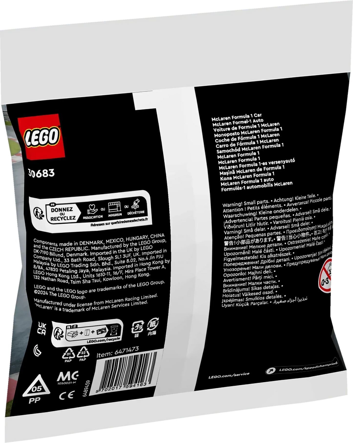 LEGO McLaren Formule 1 racecar 30683 Creator LEGO CREATOR @ 2TTOYS | Official LEGO shop😊🥰 LEGO €. 3.49