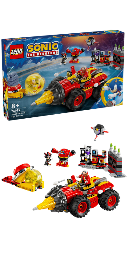 LEGO Super Sonic vs. Egg Drillster 76999 Sonic LEGO Sonic @ 2TTOYS | Official LEGO shop😊🥰 LEGO €. 67.99