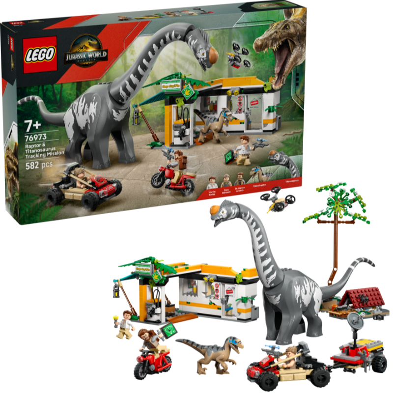 LEGO Raptor en Titanosaurus opsporingsmissie 76973 Jurassic World