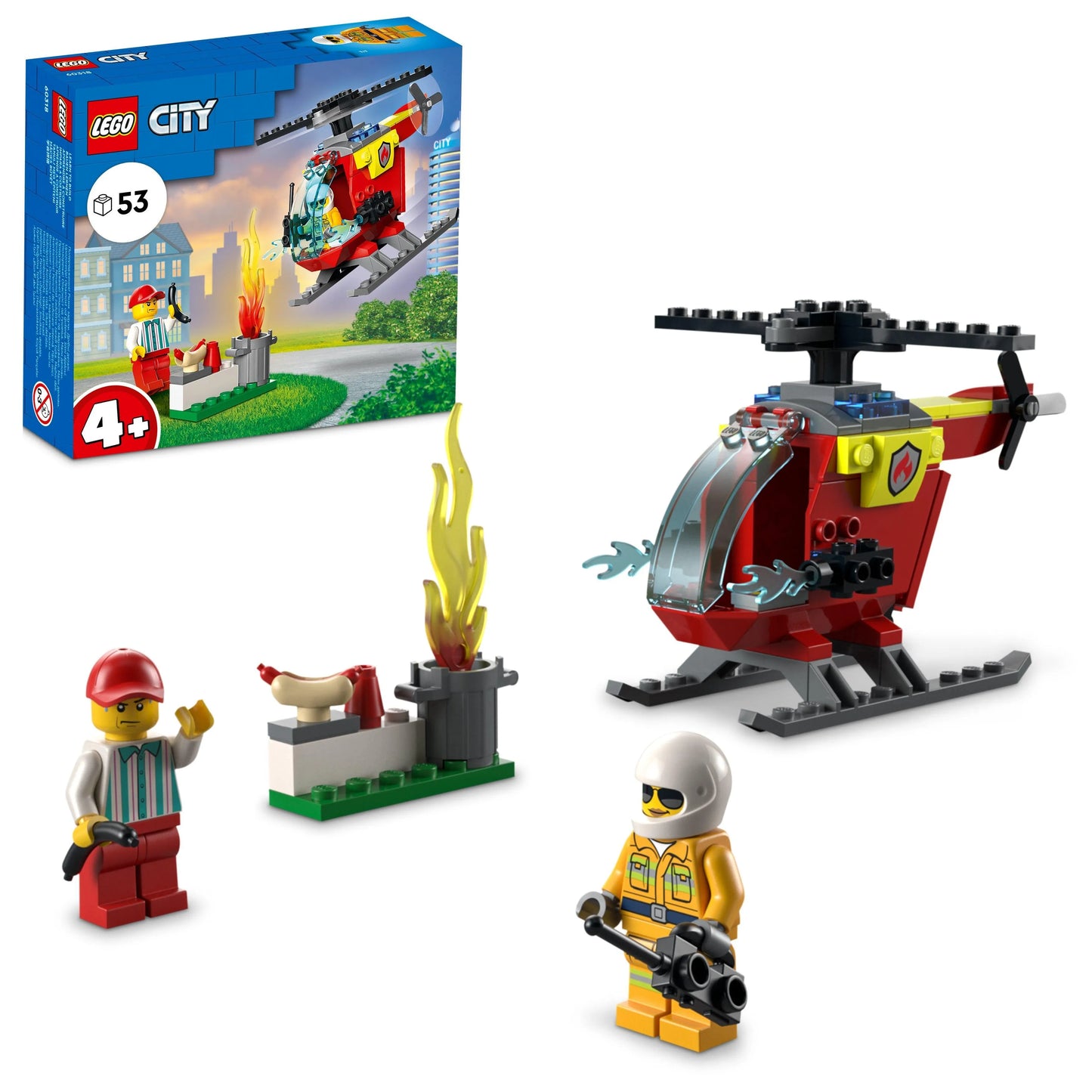 LEGO Brandweer helikopter 60318 City LEGO CITY BRANDWEER @ 2TTOYS | Official LEGO shop😊🥰 LEGO €. 8.48