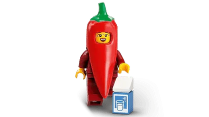 LEGO Chilli Costume Fan (1 stuk) Minifguren Serie 22 71032-2 LEGO MINIFIGUREN @ 2TTOYS | Official LEGO shop😊🥰 LEGO €. 5.99