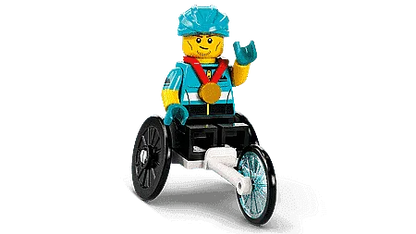 LEGO Rolstoel Racer (1 stuk) Minifguren Serie 22 71032-12 LEGO MINIFIGUREN @ 2TTOYS | Official LEGO shop😊🥰 LEGO €. 5.99